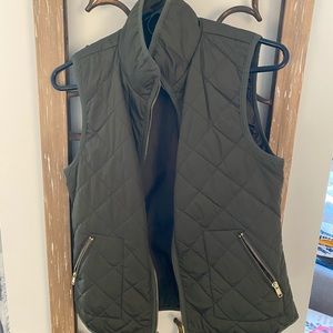 Olive green vest